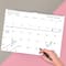TF Publishing Medium Dry Erase Wired Hanging Horizontal Wall Calendar